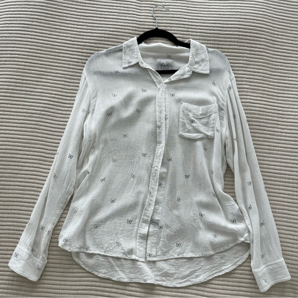 Rails Charli Butterfly-Print Blouse - Picture 3 of 8